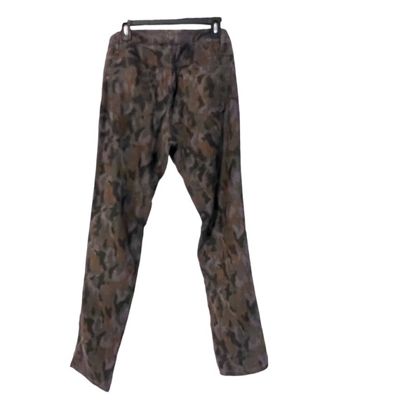 Free People Camo Corduroy Skinny Mid Rise Pants Size 31 - Picture 4 of 11
